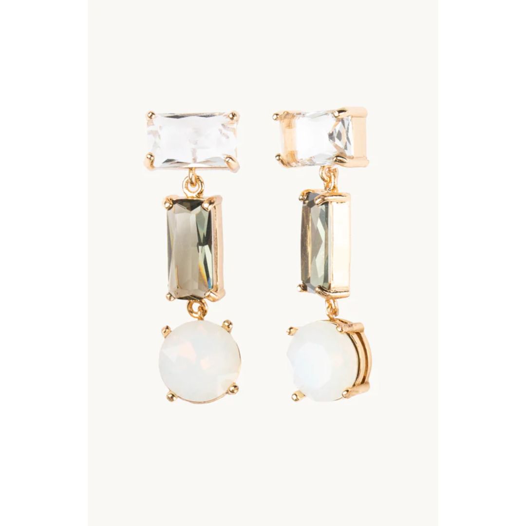 Cleo Crystal Drop Earrings - Violet & Brooks - Multi Options