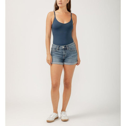 Suki Mid Rise Luxe Stretch Shorts - L53962CVS378 - Indigo