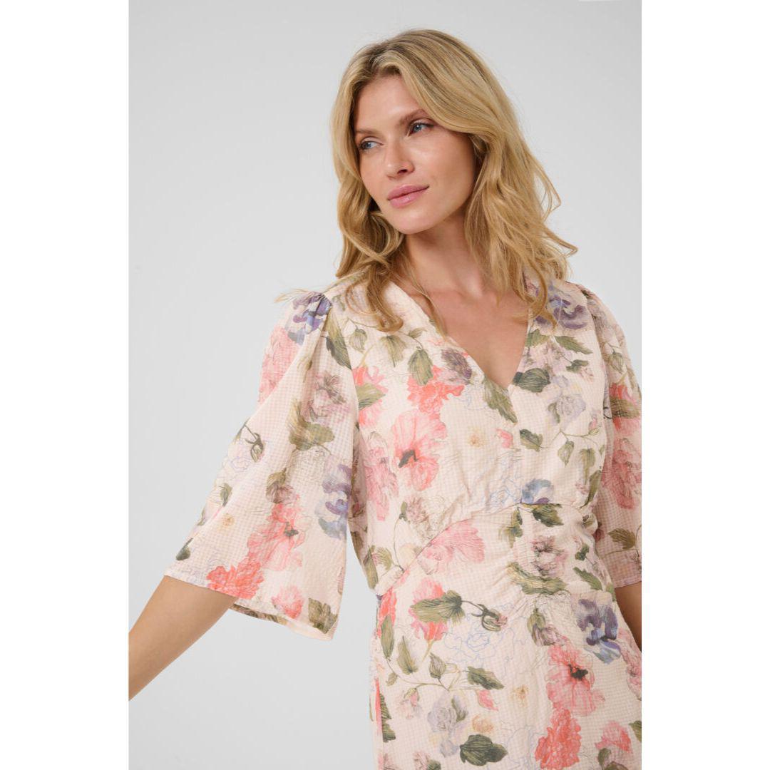 Hailey Dress - 10613427 - Flower Print