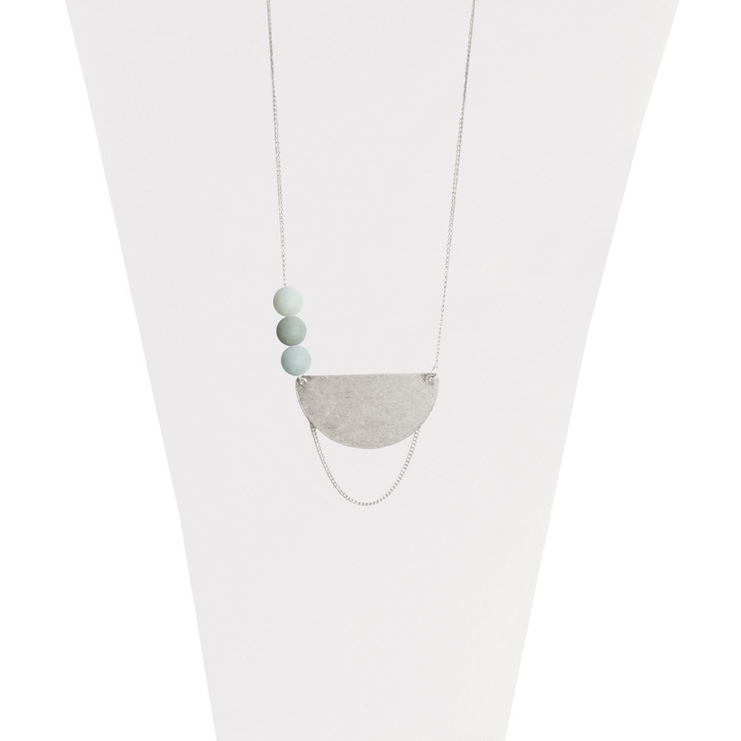 Half Moon Beaded Necklace - 1393