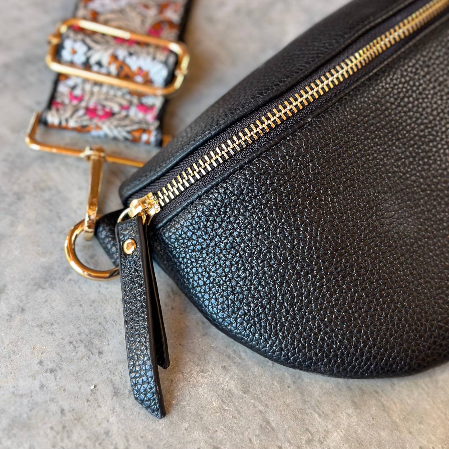 Faux Leather Cross Body Bag