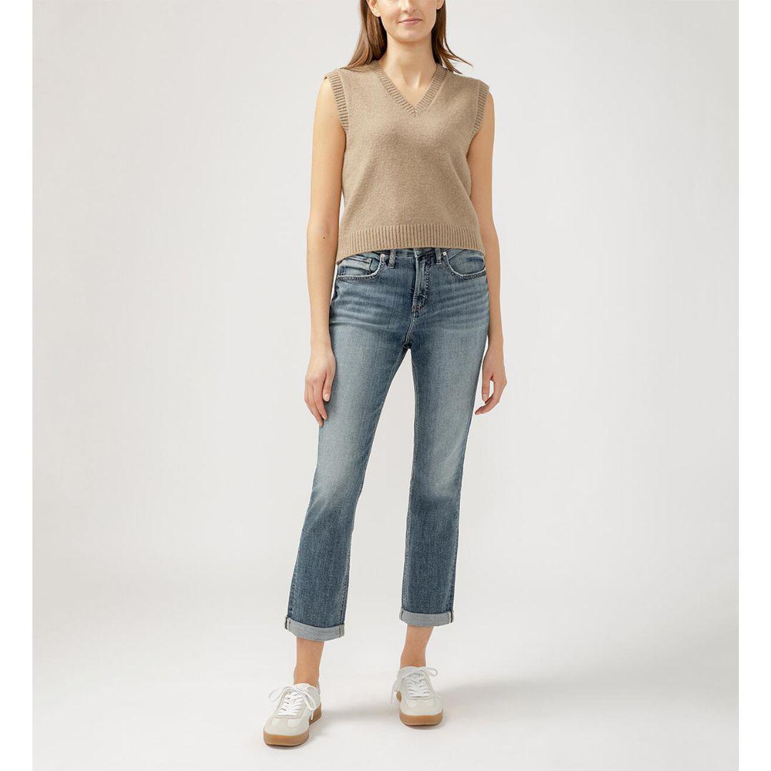 Beau High Rise Slim Leg Jeans - Indigo