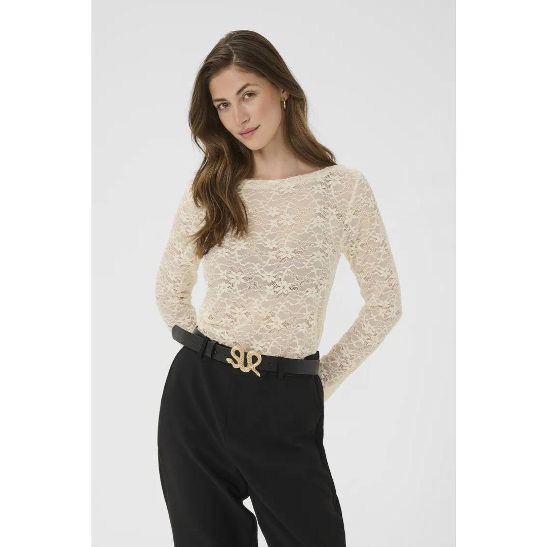 Inge Lace Blouse - 10614201 - Birch