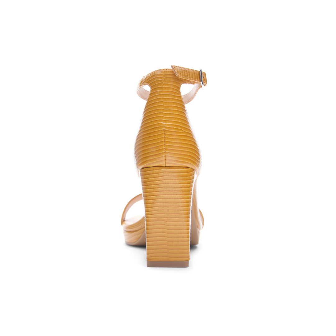 Tinie Platform Sandal | Dark Yellow