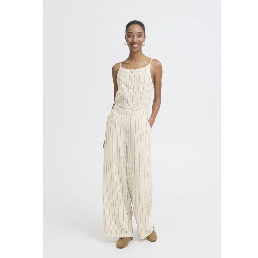 Linno Wide Leg Flowy Pants - Black