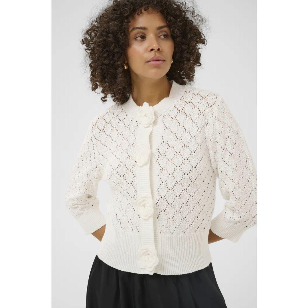 Katherine Knit Cardigan - Chalk