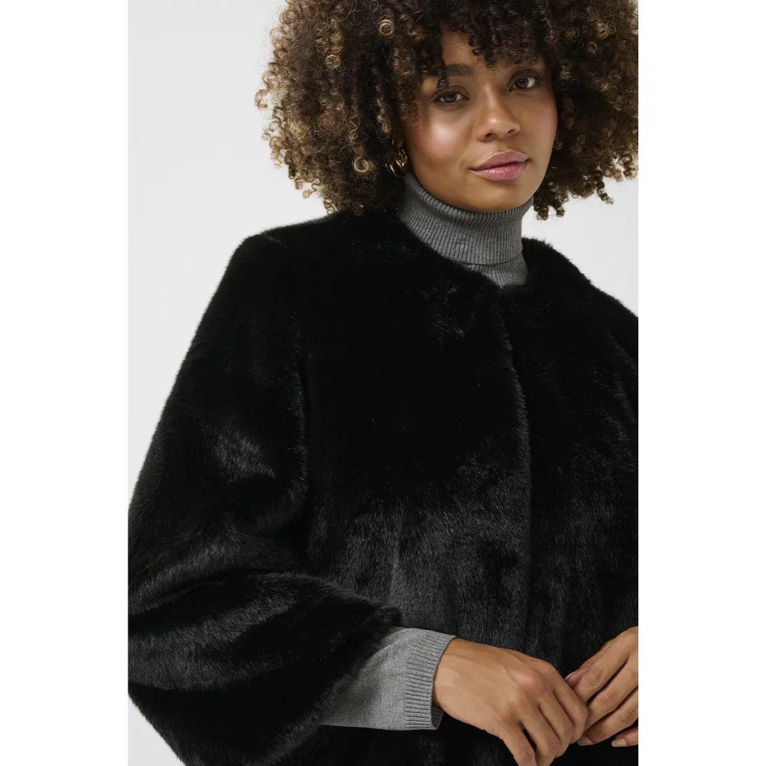 Anikka Faux Fur Jacket - 50111294 - Black