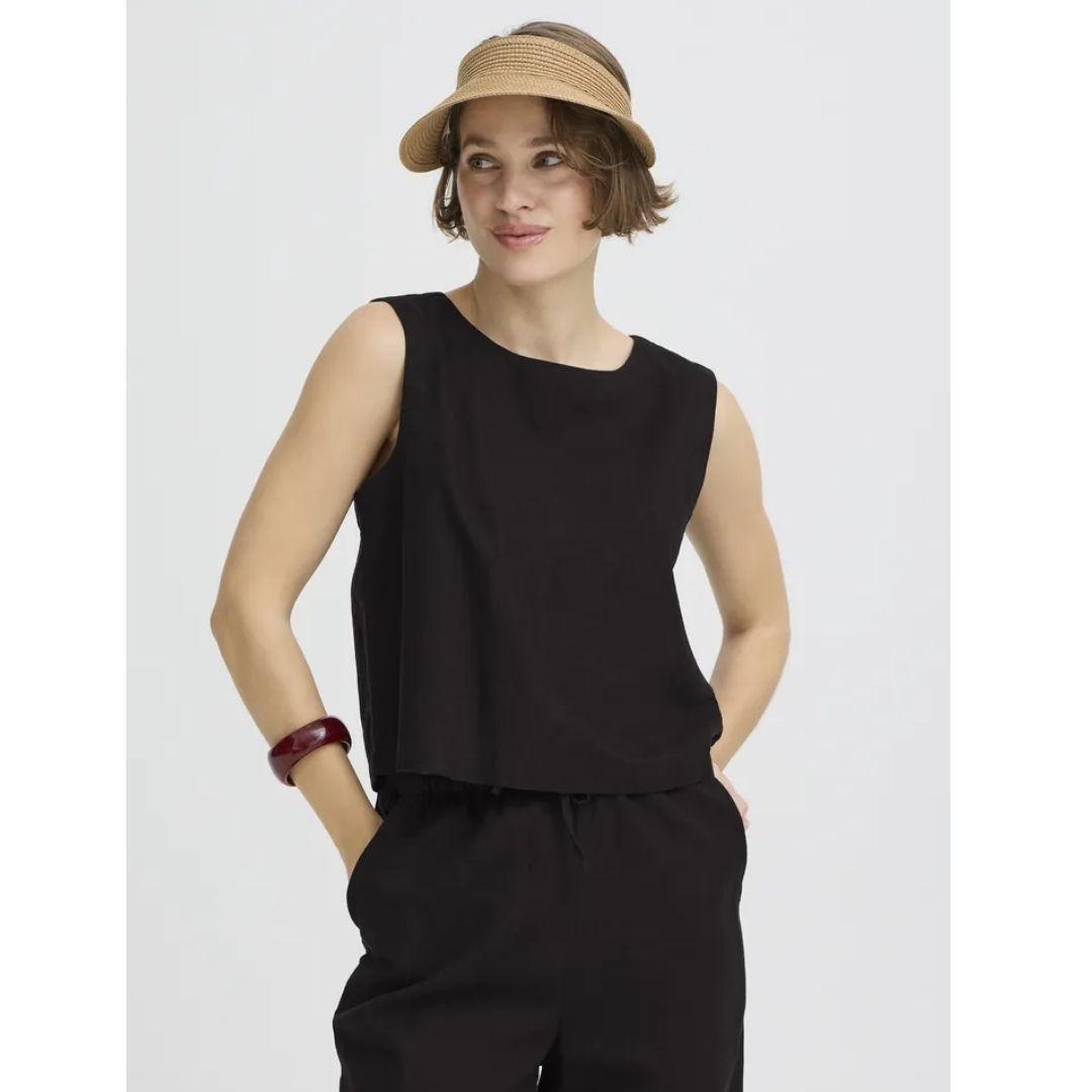 Falakka Round Neck Top - 20818826 - Meteorite
