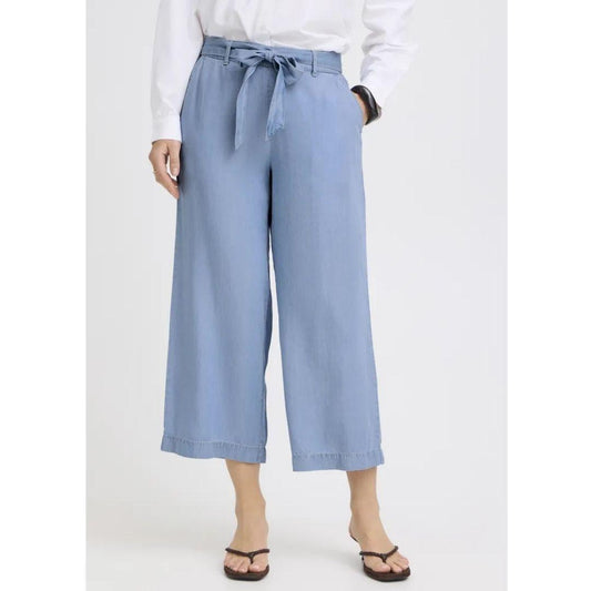 Kosmo Crop Pants | Light Blue Denim