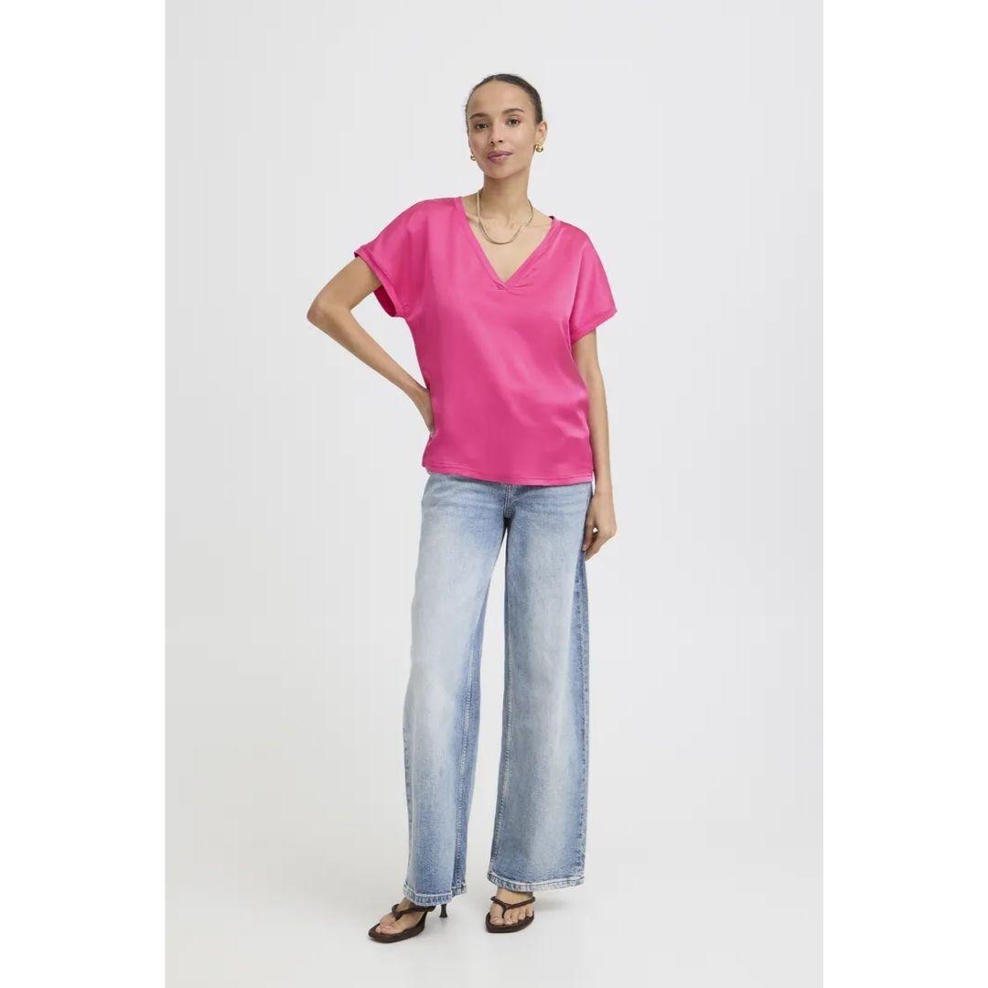 Selita T-Shirt - 20816672 - Raspberry Rose