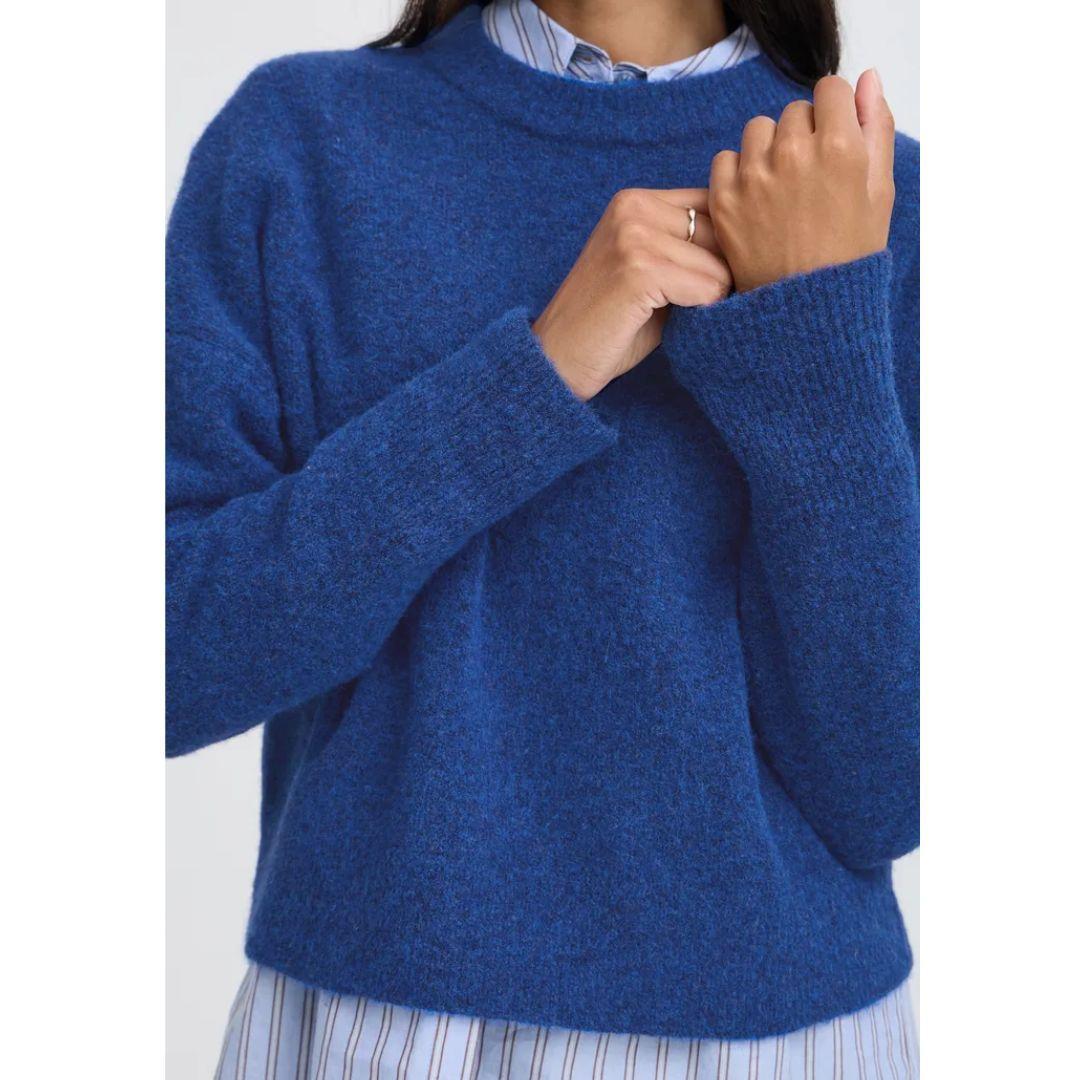 BYOUNG Omea Sweater | 20819591 | Blue Melange