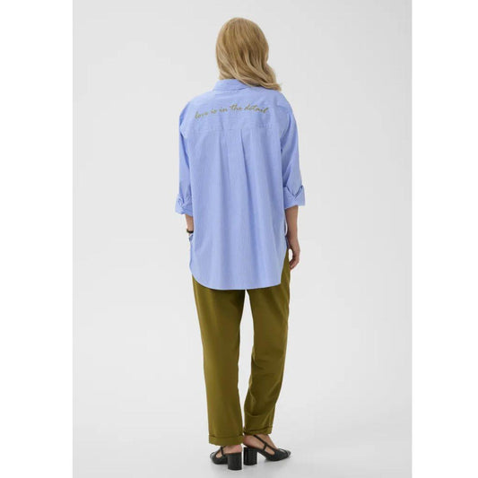 Ebony Stripe Shirt | Blue