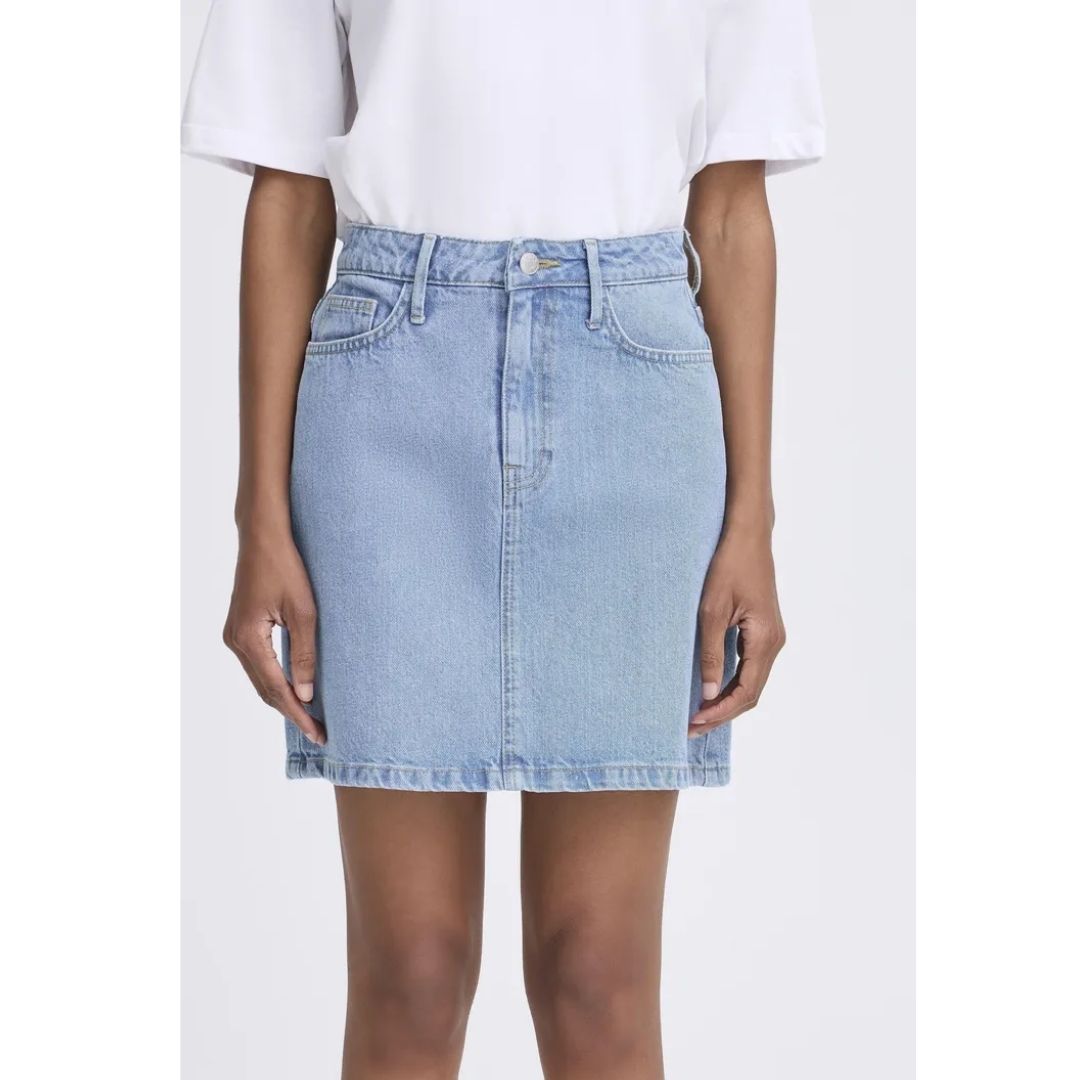Kallie Skirt - 20816754 - Light Blue Denim