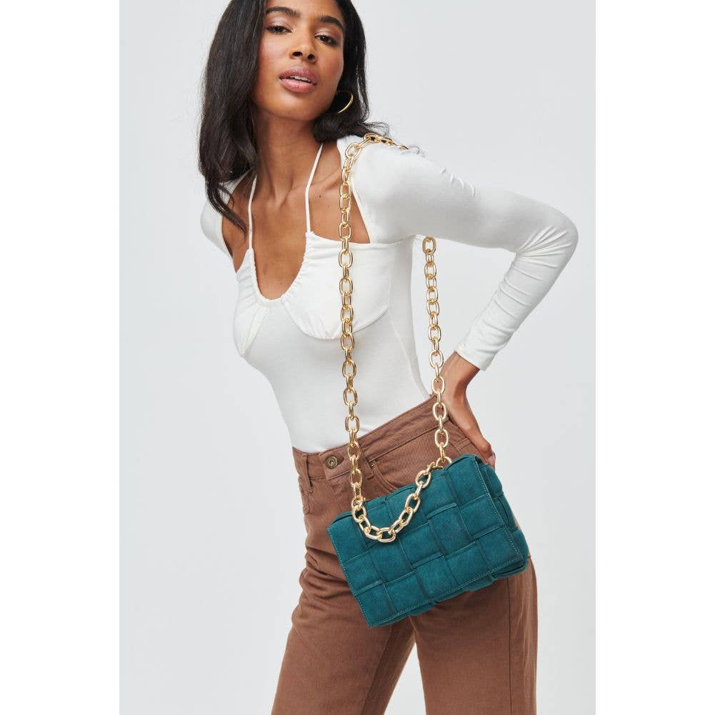 Ines Suede Crossbody - 24355SU - Juniper