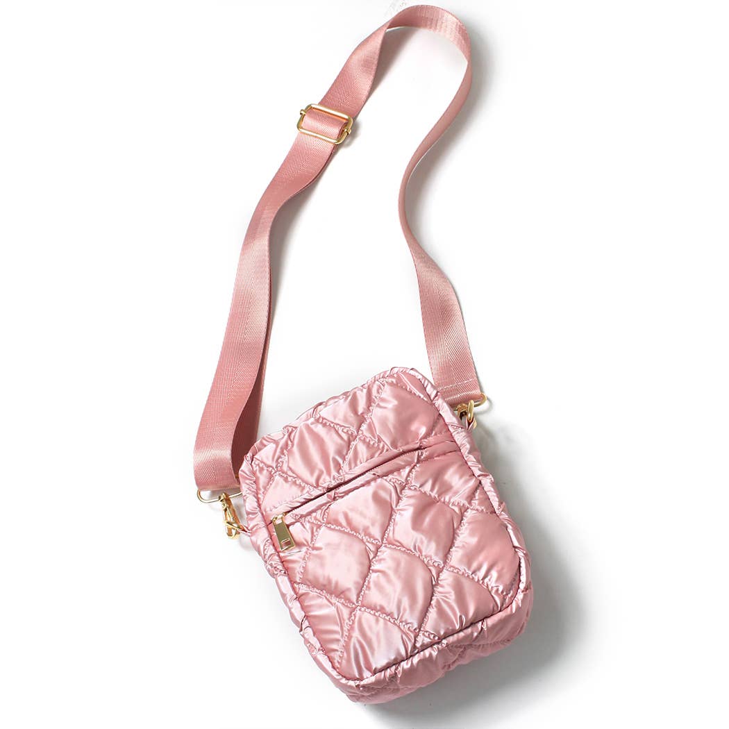 Glossy Puffy Mini Crossbody Bag - 27-EBG10714