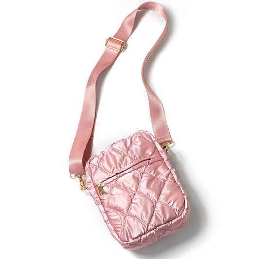 Glossy Puffy Mini Crossbody Bag - 27-EBG10714