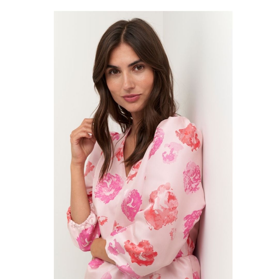 Vally Blouse - 50109497 - Fuchsia Pink