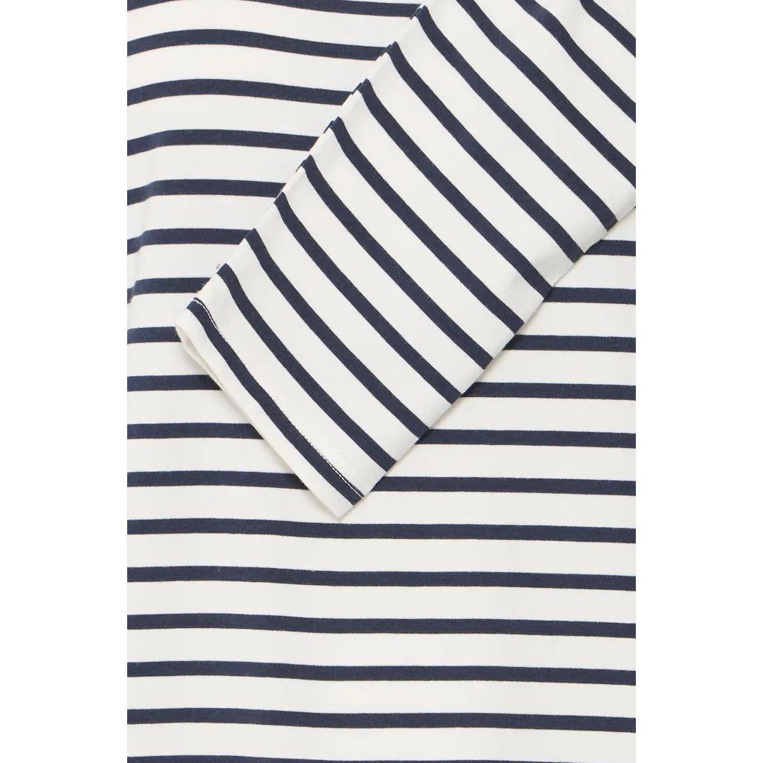 FRANSA Clea Long Sleeve Tee | 20618125 | Navy Stripe