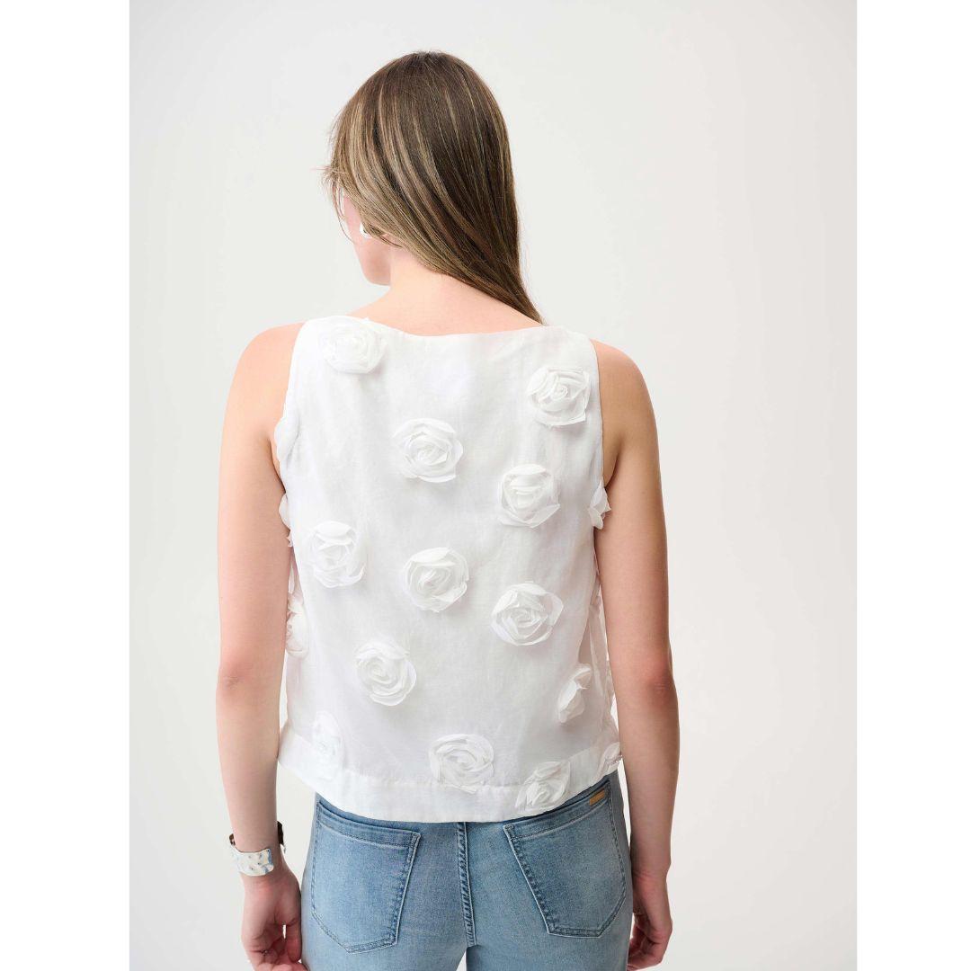 3D Floral Boatneck Top
