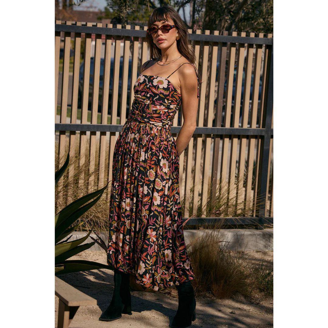 Calysta Midi Dress | Multi