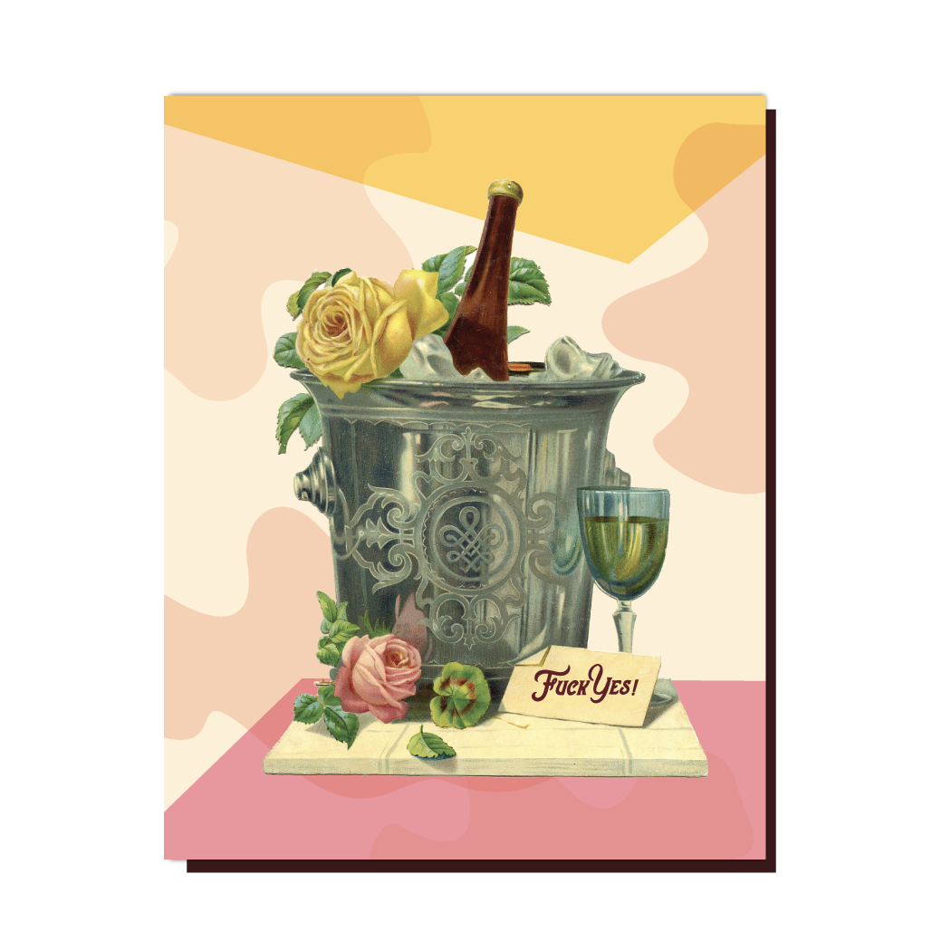 Champagne F-Yes Card