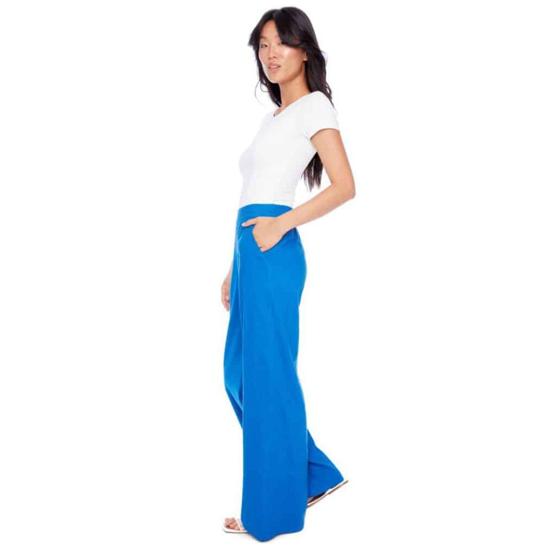 Isla Linen Pants - 256018 - Lapis Blue