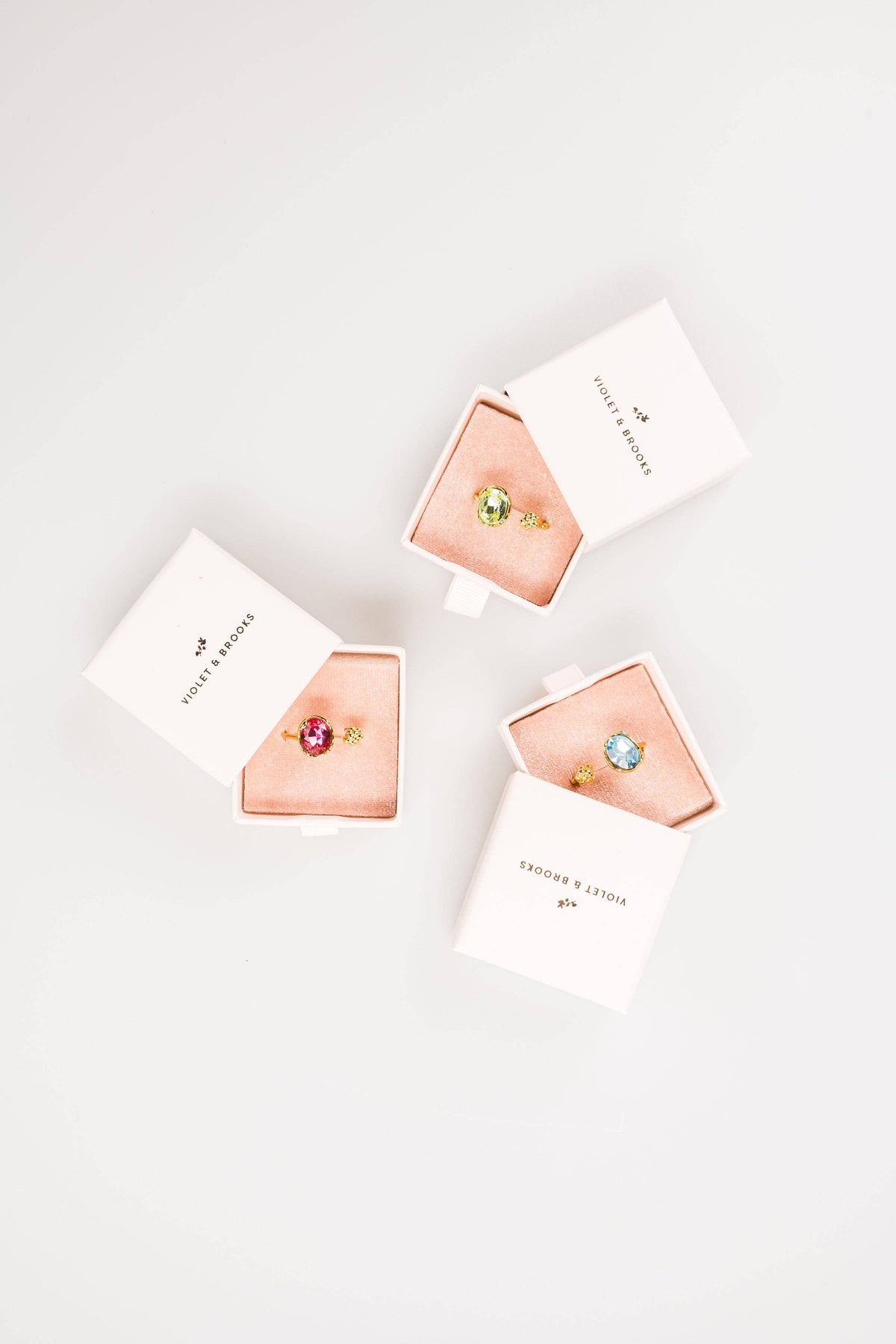 Emma Crystal Adjustable Birthstone Rings - R502 - Birth Months