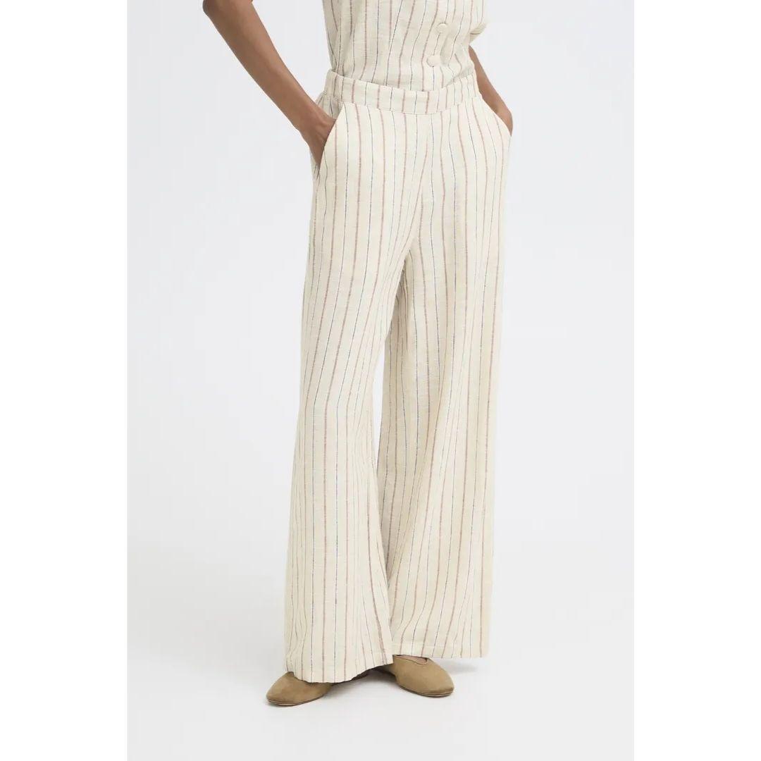Linno Wide Leg Flowy Pants - Black