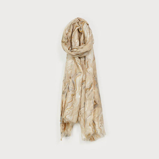 Lightweight Neutral Scarf - Tan