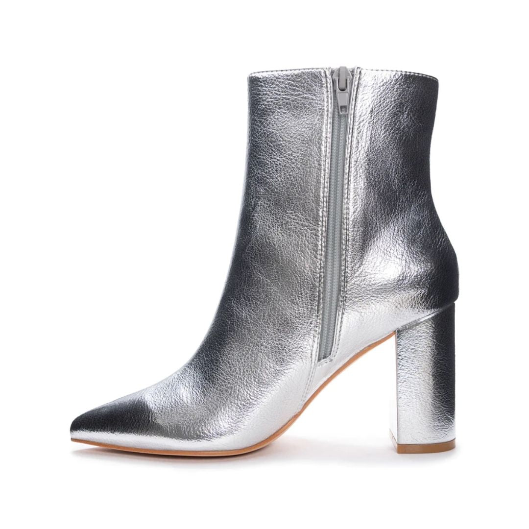 Florence Silver Metallic Bootie