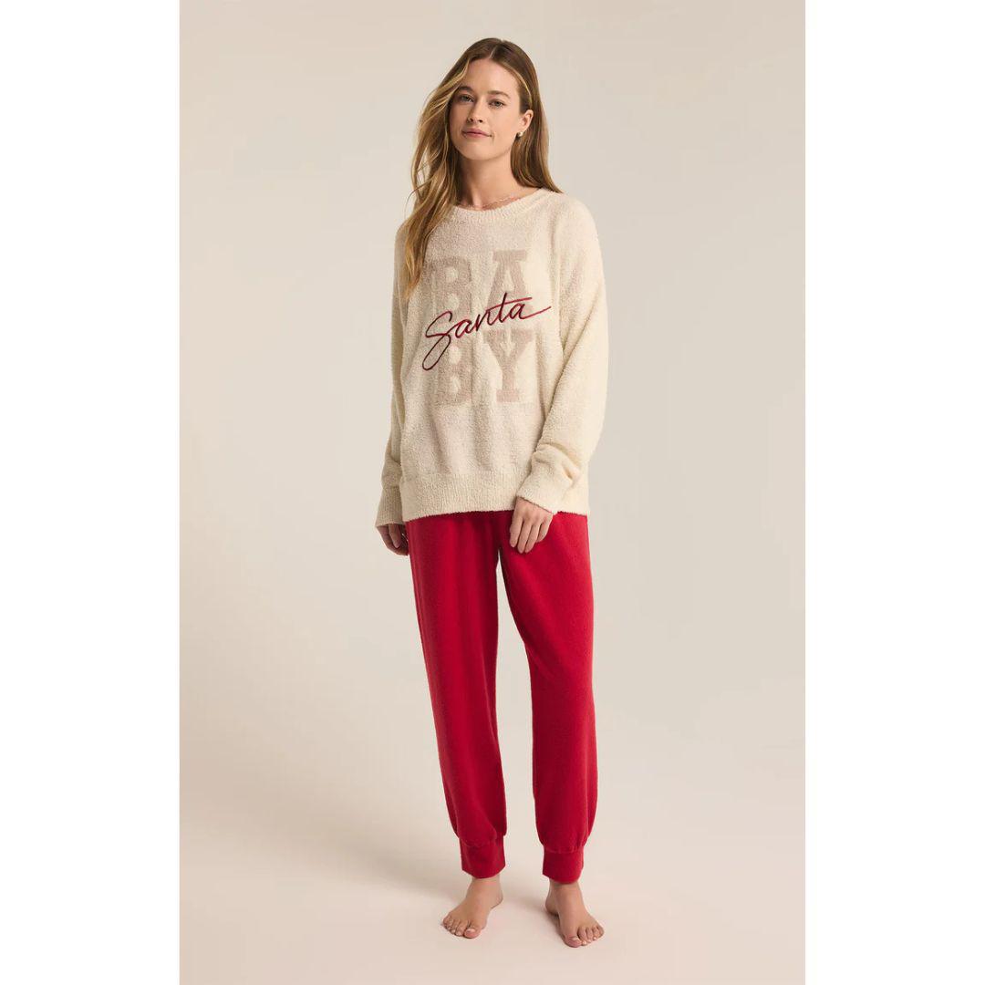 Santa Baby Cozy Sweater - ZLT244416 - Sea Salt