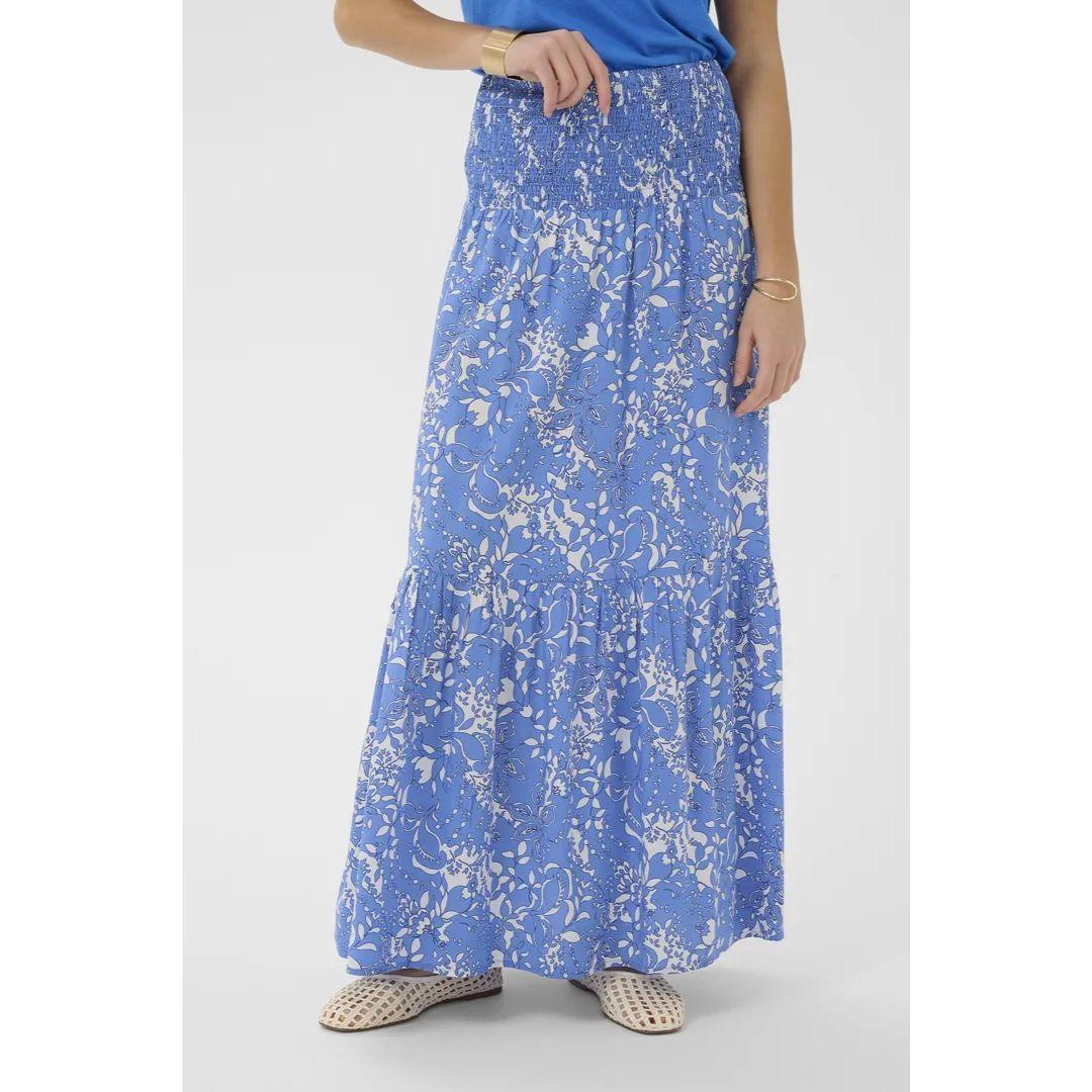 Tiah Smocked Maxi Skirt