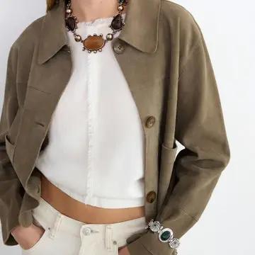 Boho Carmel Collar Cabochon Necklace