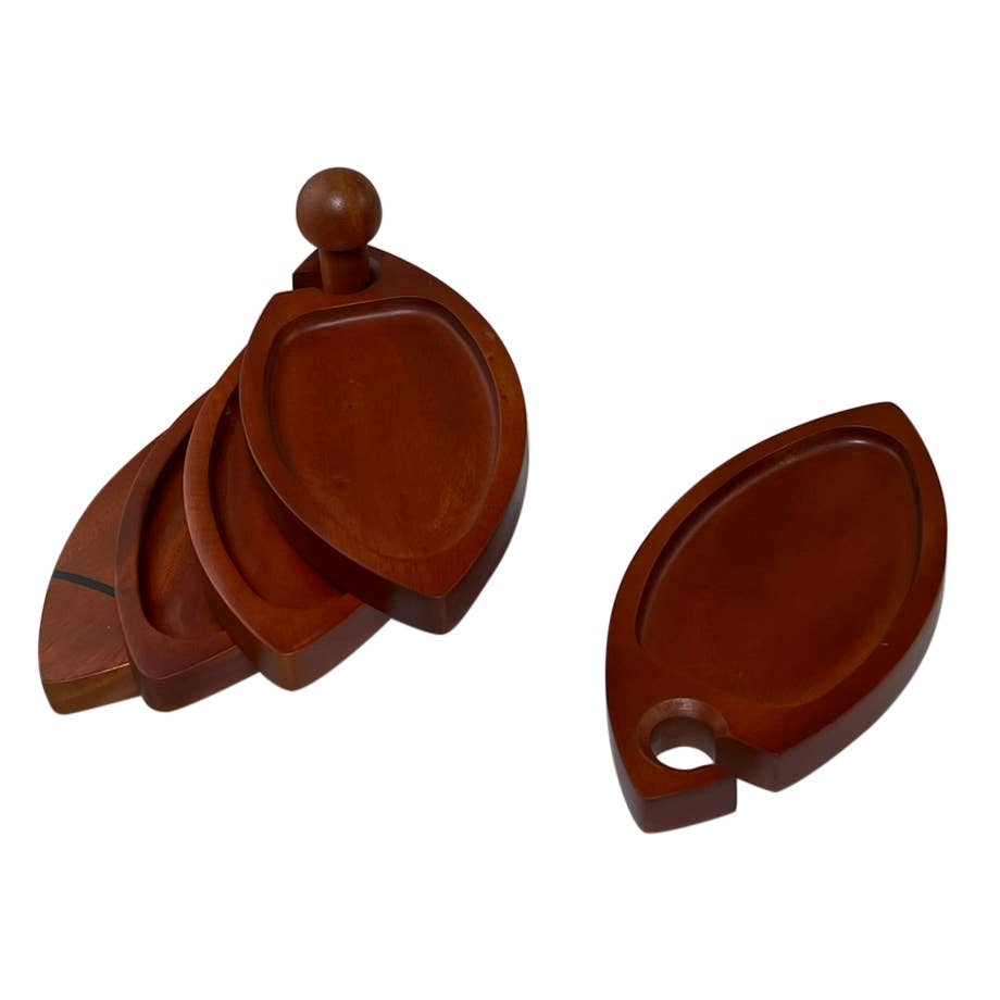 Appetizer Tray Mahogany Design - Pineapple - 5420PA