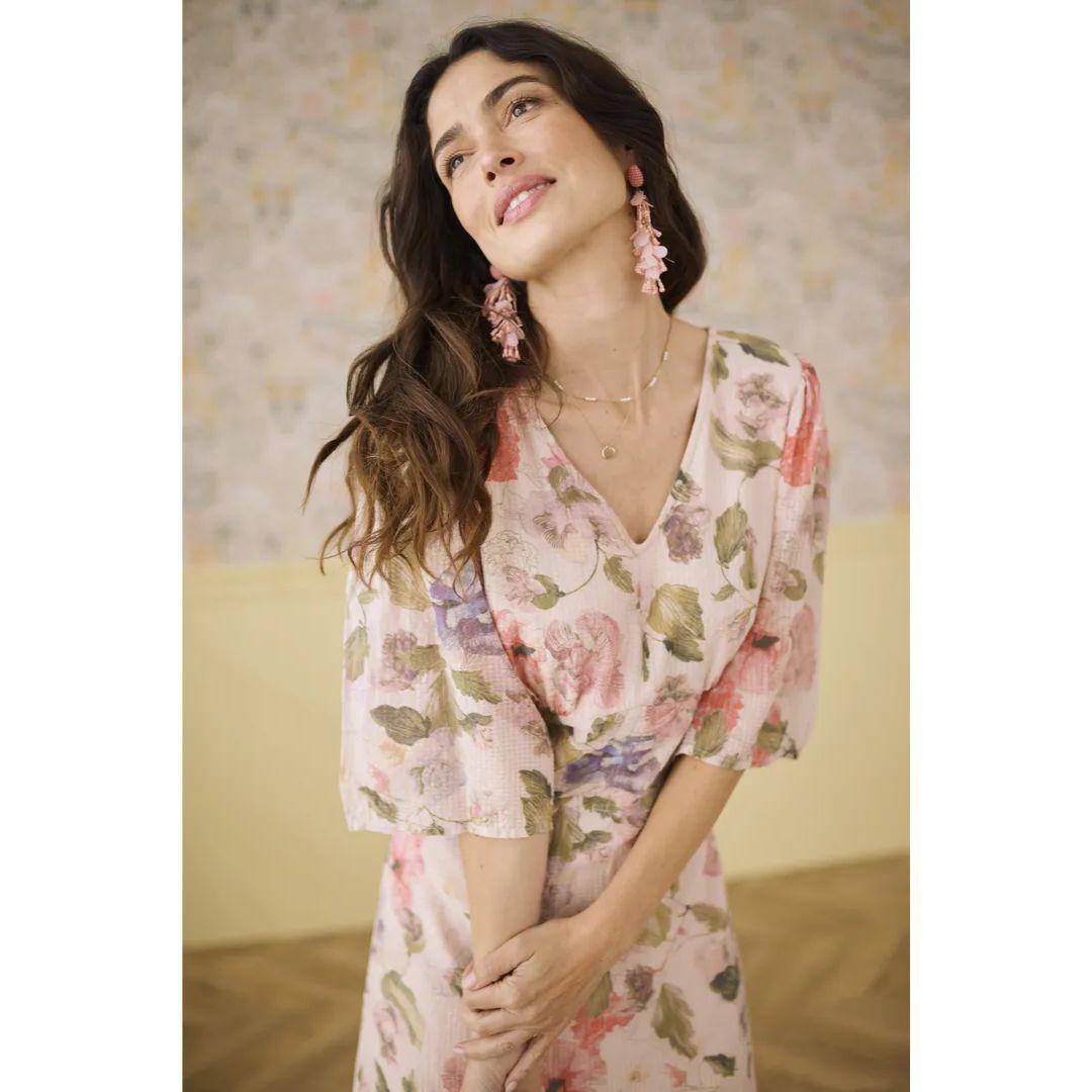 Hailey Dress - 10613427 - Flower Print