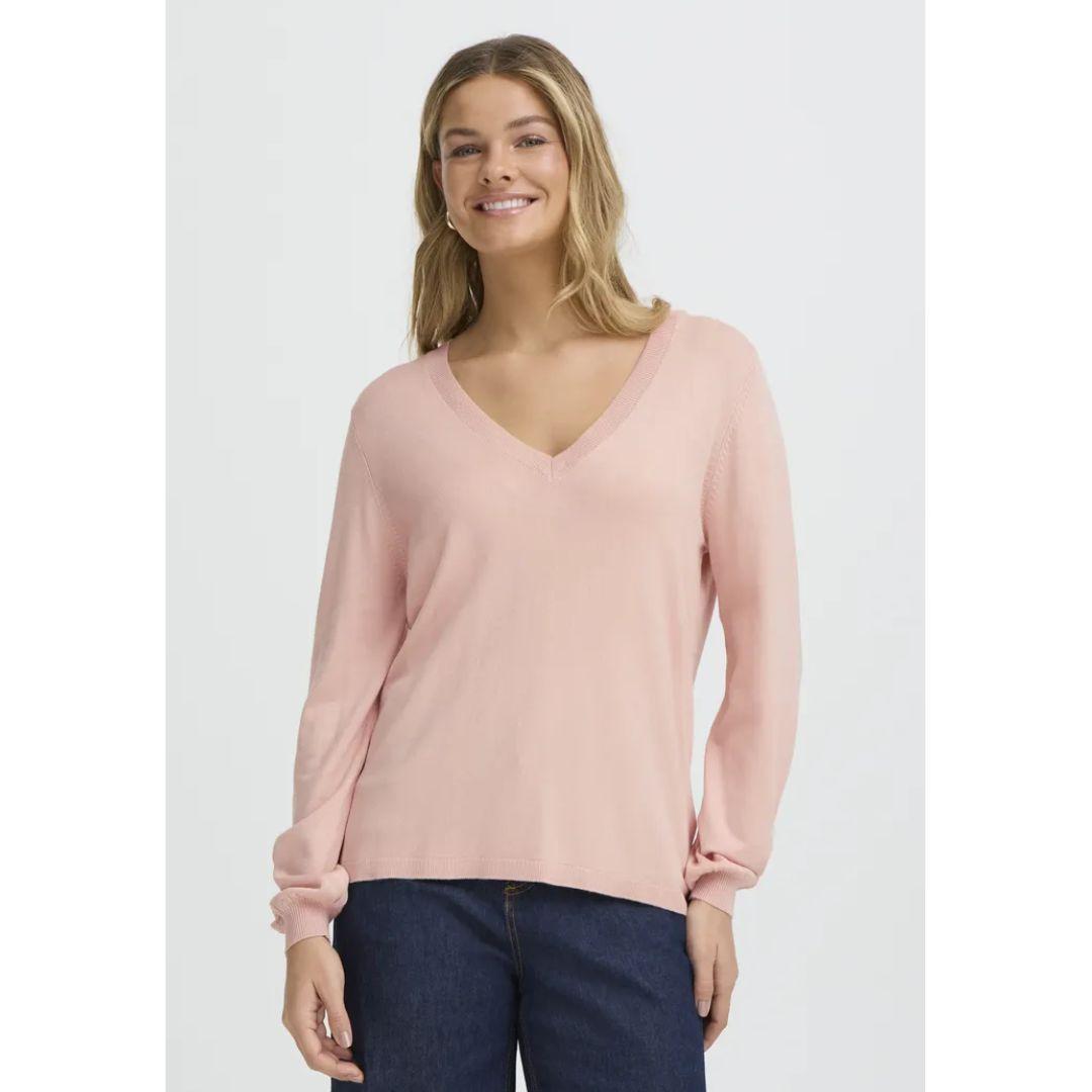 Mary V-Neck Sweater - Navy Blazer