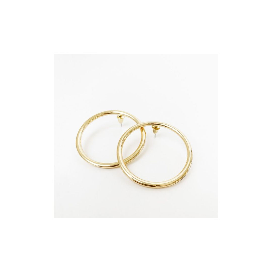 Shiny Hoop Earrings - 2511