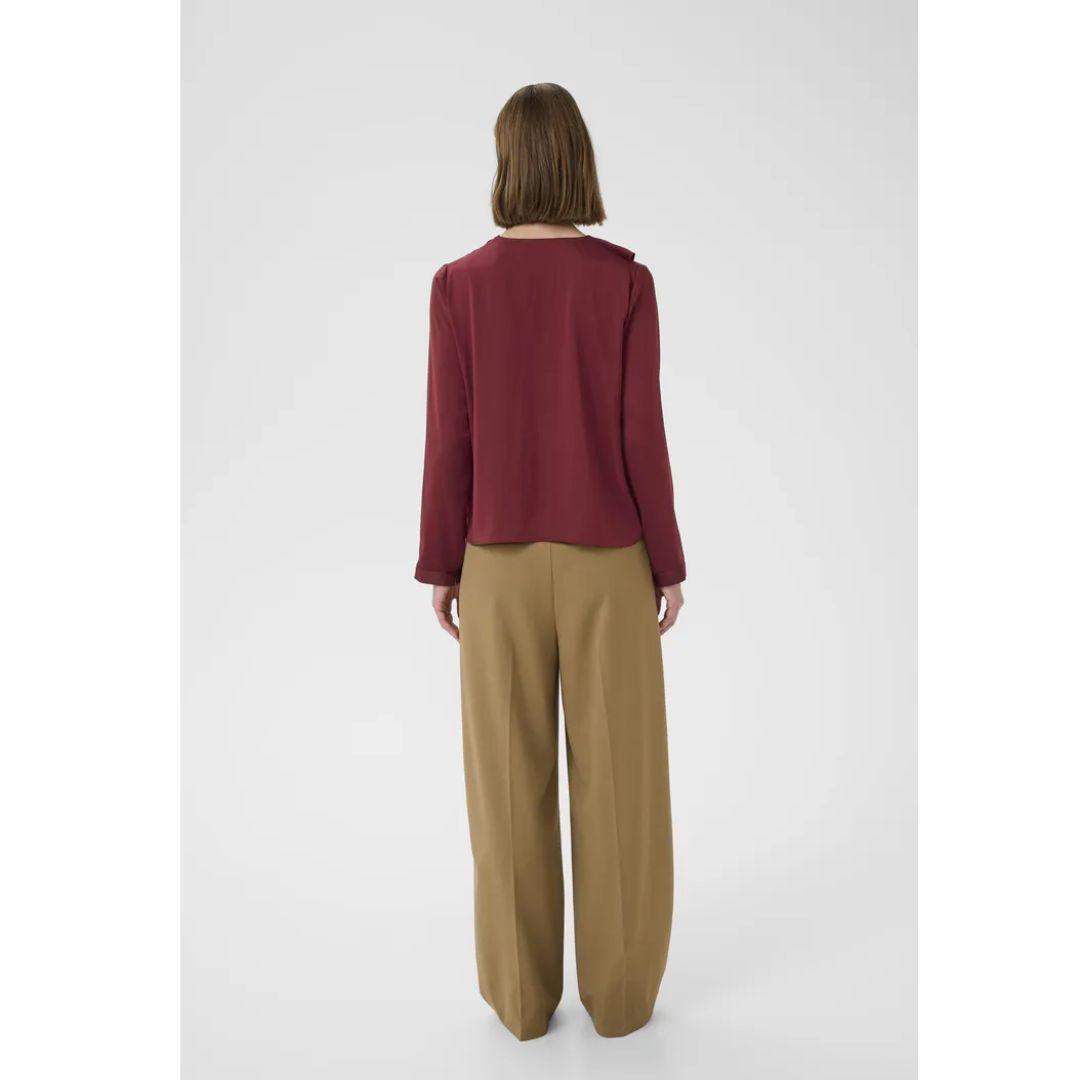 Auda Blouse - Cabernet