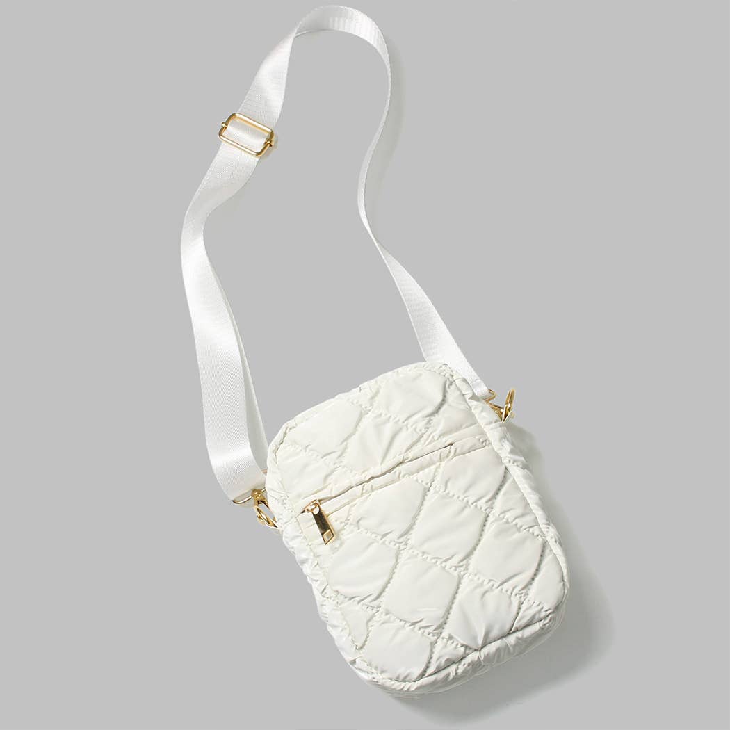 Glossy Puffy Mini Crossbody Bag - 27-EBG10714