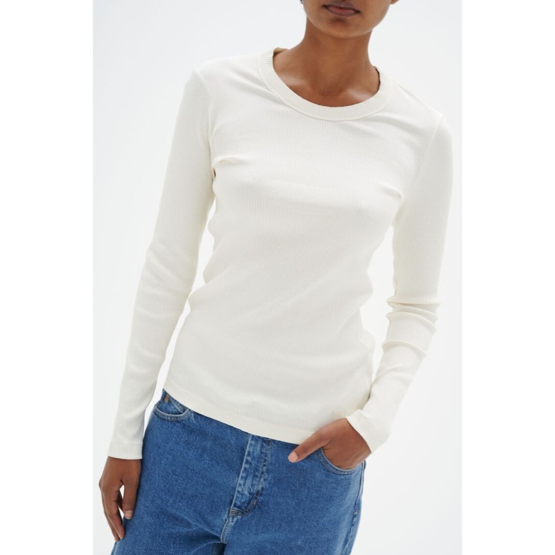 Dagna Long Sleeved Ribbed Shirt