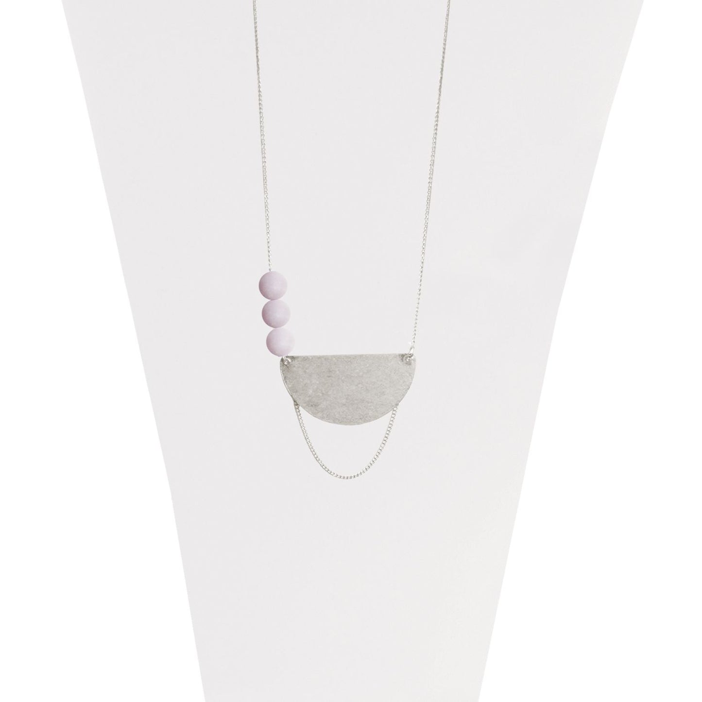 Half Moon Beaded Necklace - 1393