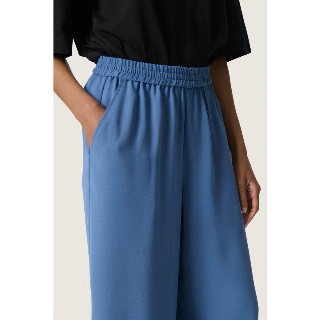 Shirley Wide Leg Pants | Bijou Blue