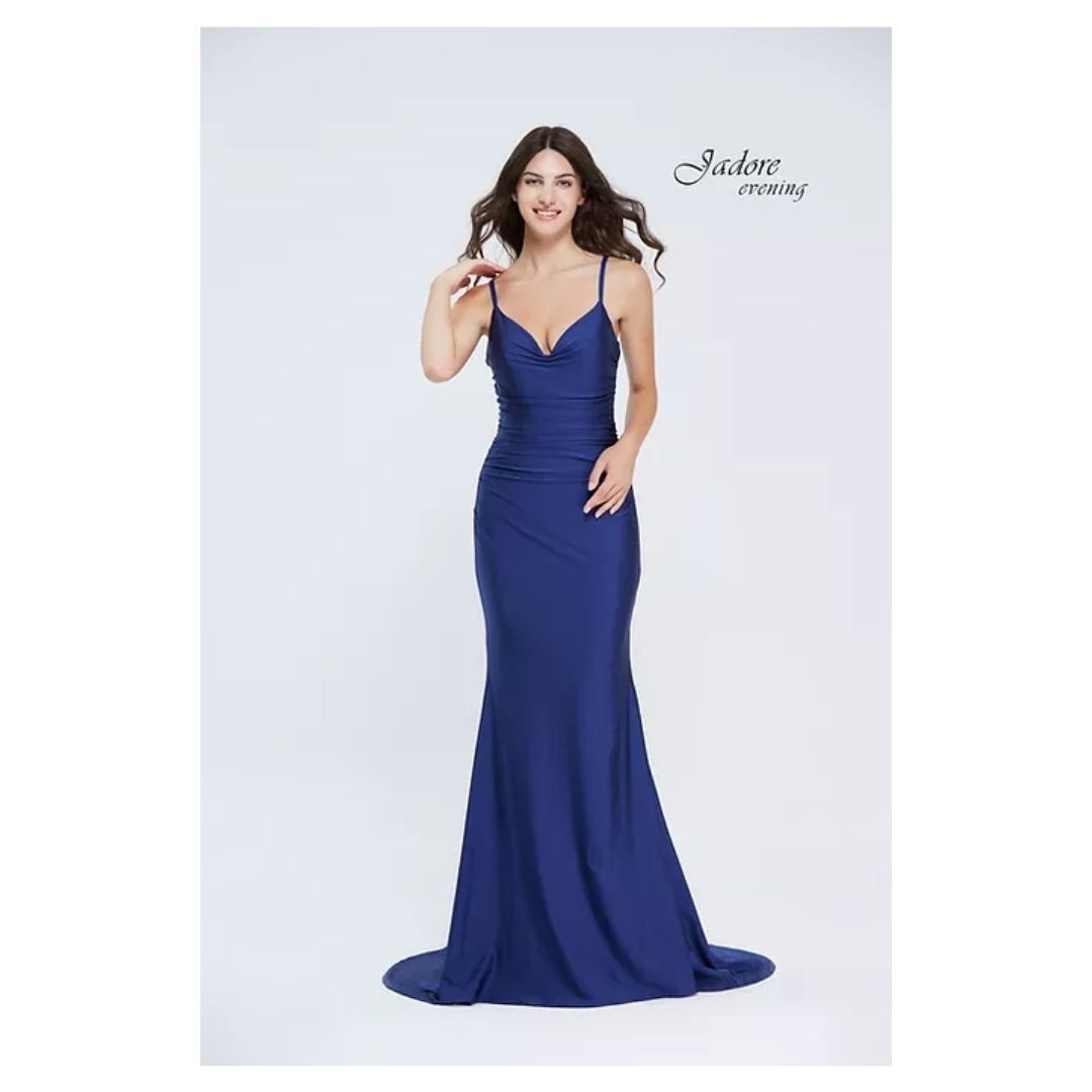 Jadore Evening Gown - Navy - J20015