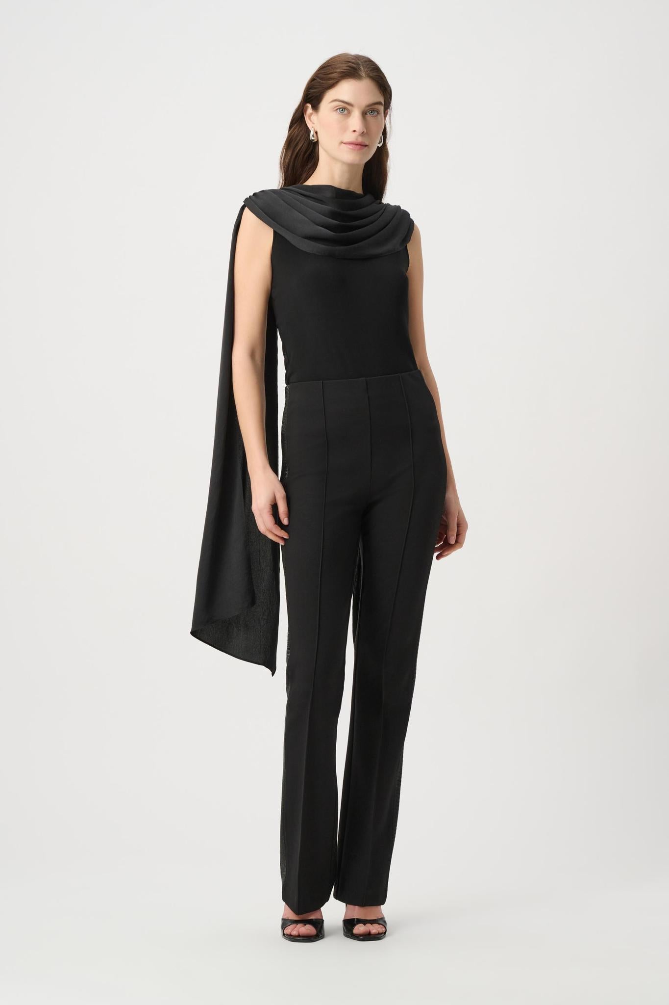 JOSEPH RIBKOFF Scarf Collar Fitted Top | 264113