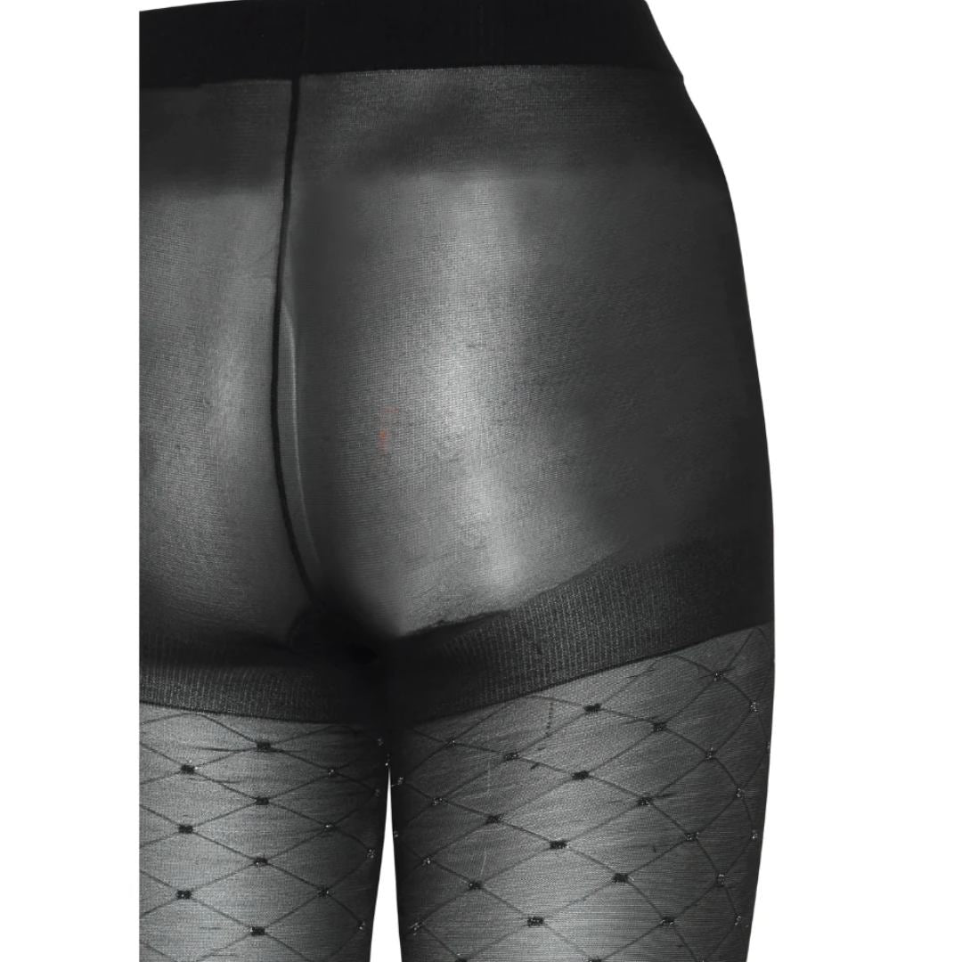 Bavilsa Glitter Stocking - Black Mix