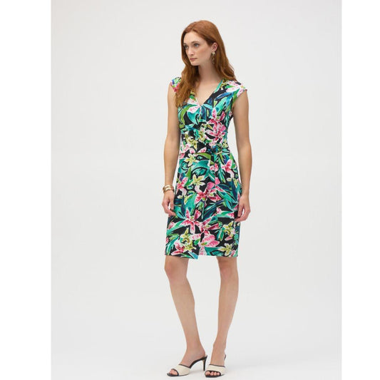 Tropical Silky Knit Sheath Dress