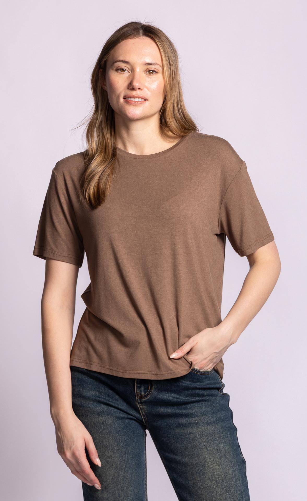 Camilla T-Shirt | TO-11212F26 | Brown